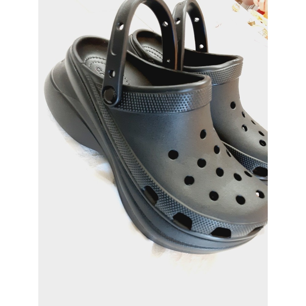 CROCS Bae Clog  BLACK Platform Women Size 10 206302-001